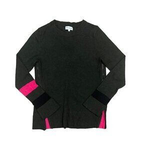 Paper Parachute Sweater Size Small Wool Blend Zipper Detail
